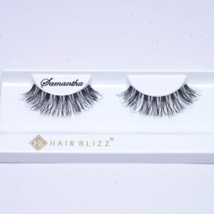 single pair human hair eyelash samatha
