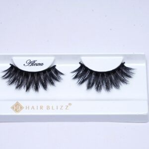 single pair human hair eyelash alexa