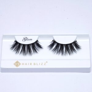 single pair human hair eyelash glam