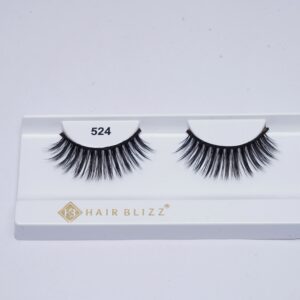 single pair human hair eyelash 524