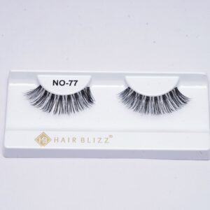 single pair human hair eyelash no 77