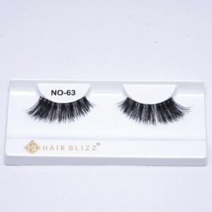 single pair human hair eyelash no 63