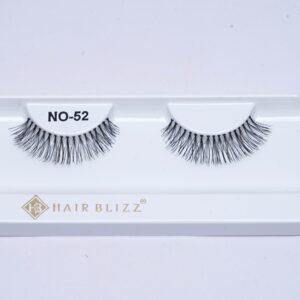 single pair human hair eyelash no 52
