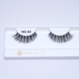 single pair human hair eyelash no 53