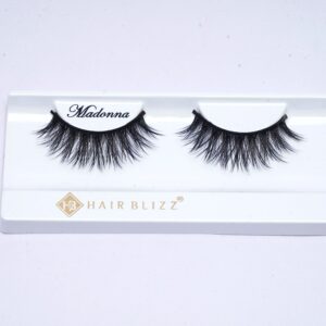 single pair human hair eyelash madonna