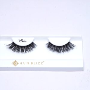 single pair human hair eyelash cate