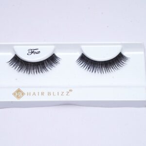 single pair human hair eyelash fox